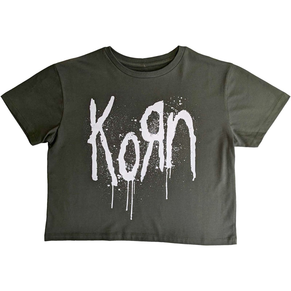 Korn - Still A Freak Crop top - Groen